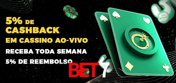 Promoções do cassino ao Vivo bet7